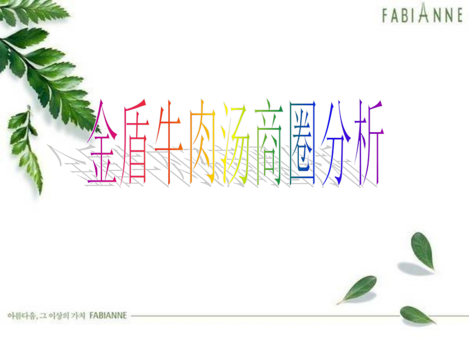 金盾牛肉汤商圈分析.ppt_第1页