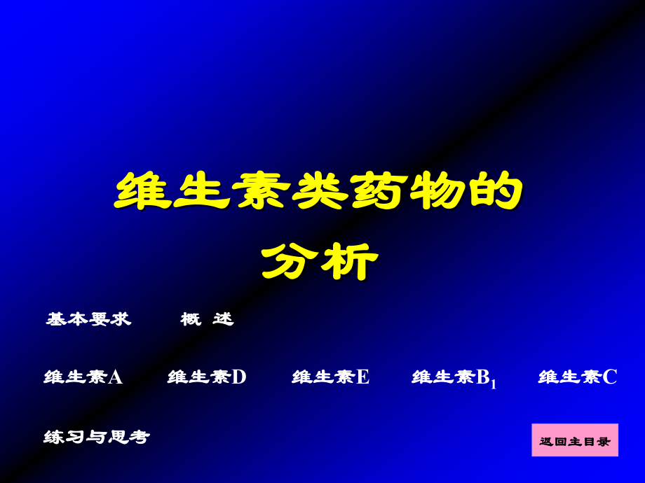 药物分析维生素.ppt_第1页