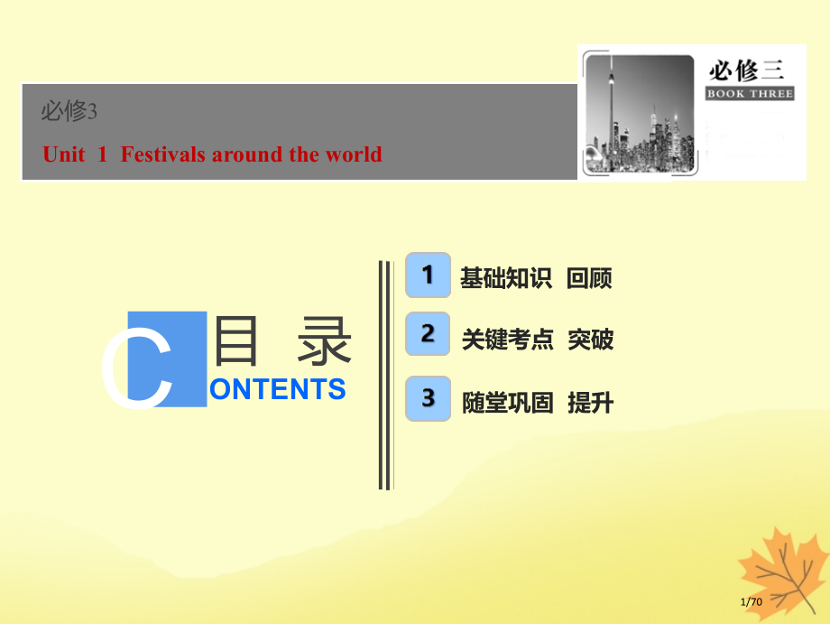 高考英语优化探究话题部分话题4--Unit-1-Festivals-around-the-world.pptx_第1页