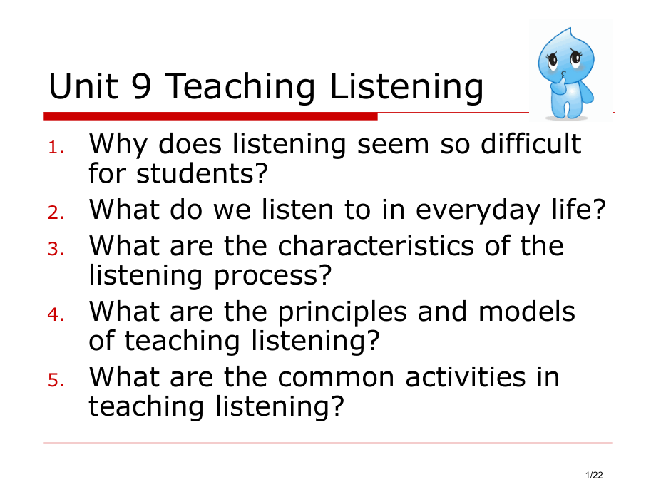 英语教学法教程9TeachingListening省公开课金奖全国赛课一等奖微课获奖PPT课件.pptx_第1页