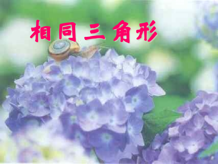相似三角形性质北师大版省公开课一等奖全国示范课微课金奖PPT课件.pptx_第1页