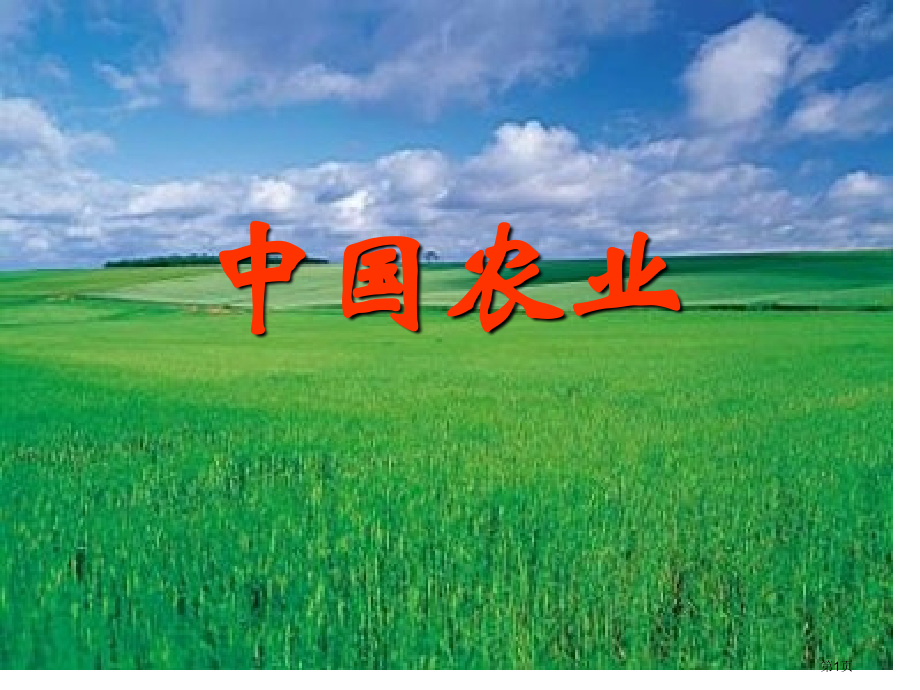 中国农业高考地理复习省公开课一等奖全国示范课微课金奖PPT课件.pptx_第1页
