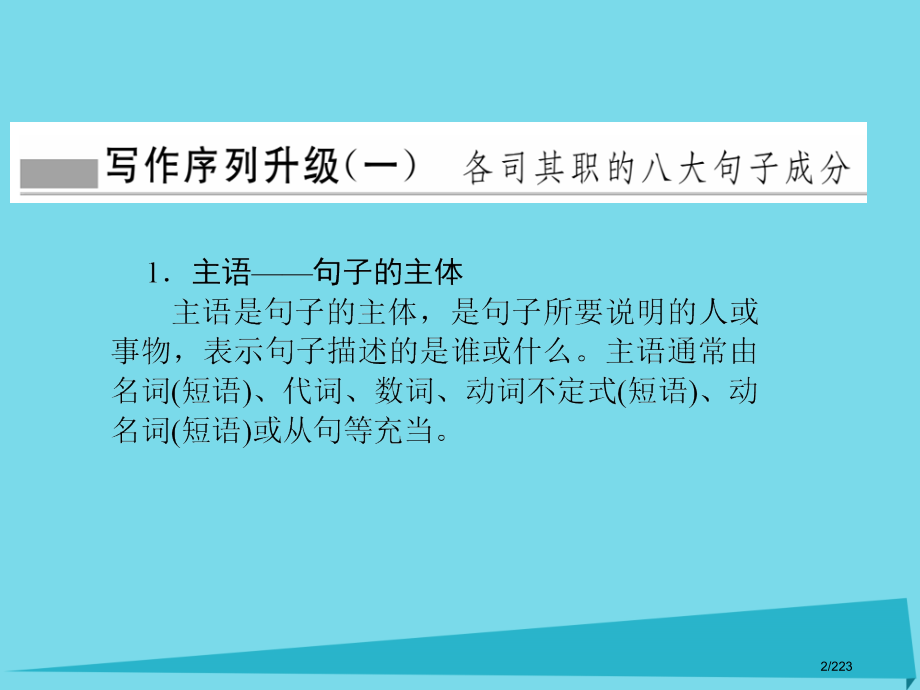 高考英语复习知识手册02写作微课堂市赛课公开课一等奖省名师优质课获奖课件.pptx_第2页