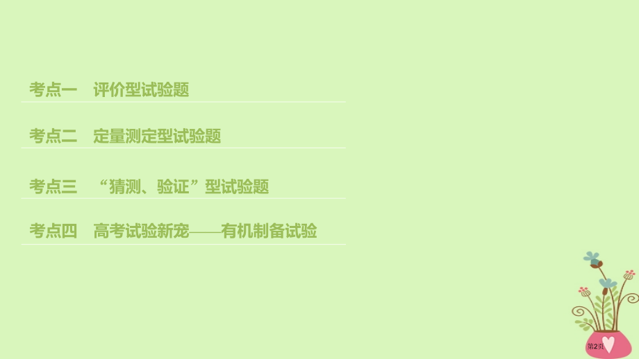 高中化学复习专题十四综合实验探究省公开课一等奖新名师优质课获奖课件.pptx_第2页