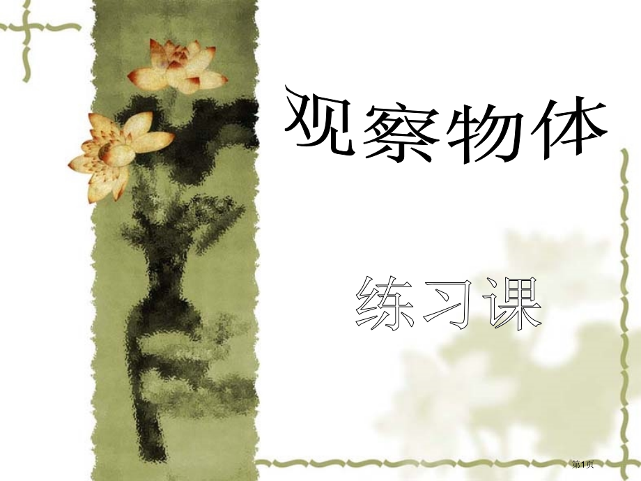 观察物体复习课市公开课一等奖省赛课微课金奖课件.pptx_第1页
