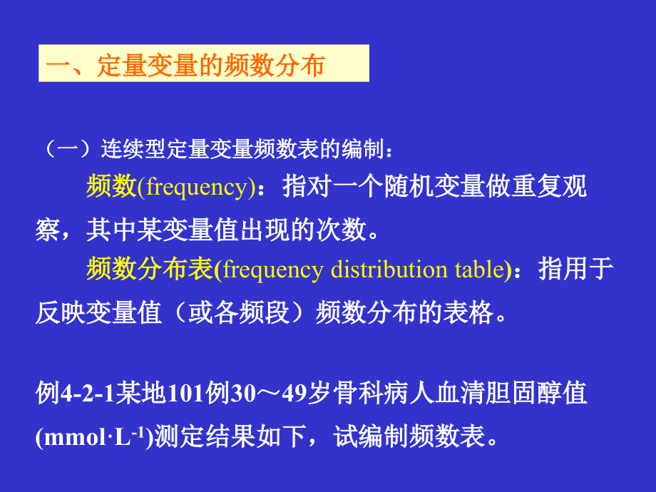医学统计学定量资料的统计描述和变量分布.ppt_第1页