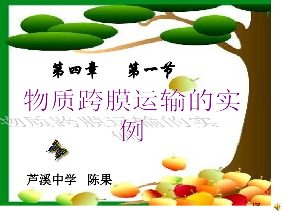 高中生物必修一物质跨膜运输的实例.pptx_第1页