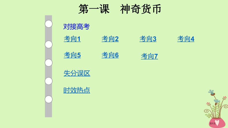 高考政治复习经济生活1神奇的货币市赛课公开课一等奖省名师优质课获奖课件.pptx_第1页