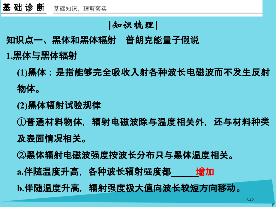 高考物理复习动量守恒定律波粒二象性原子结构基础课时3光电效应波粒二象性选修市赛课公开课一等奖省名师优.pptx_第2页