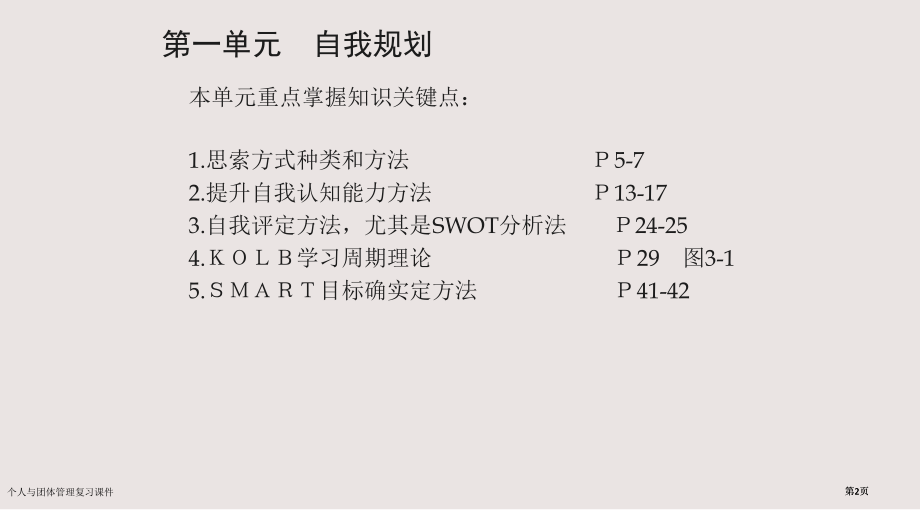个人与团队管理复习课件市公开课一等奖省赛课微课金奖课件.pptx_第2页