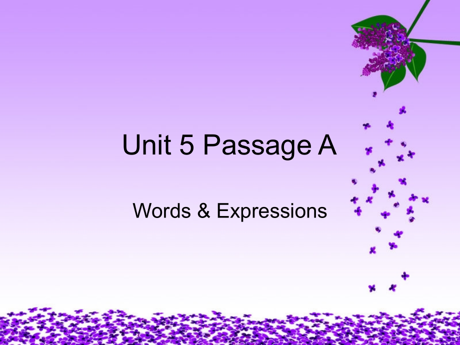 大学体验英语1unit5-PassageA.ppt_第1页