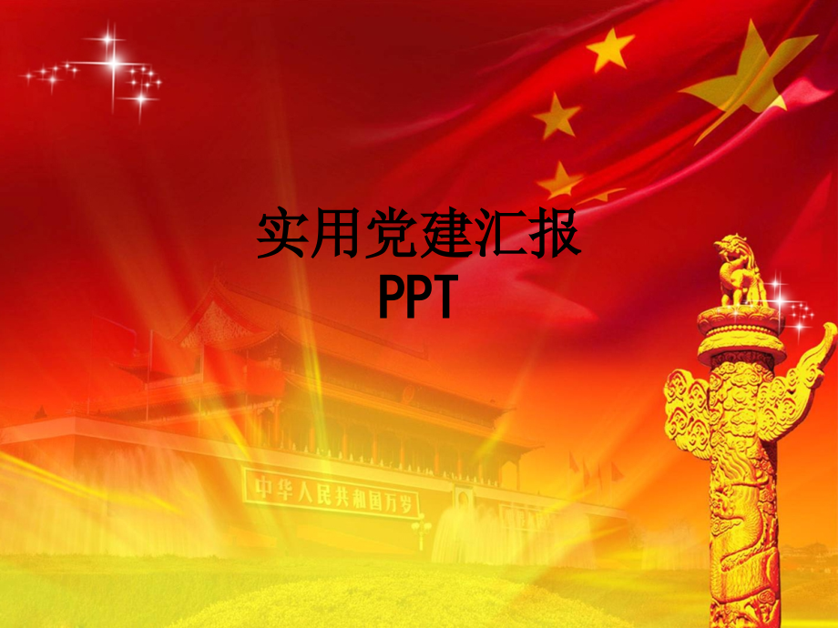 实用党建汇报.ppt_第1页