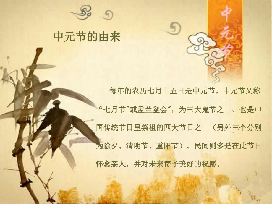 关于中元节的--祭祖节--鬼节.ppt_第1页