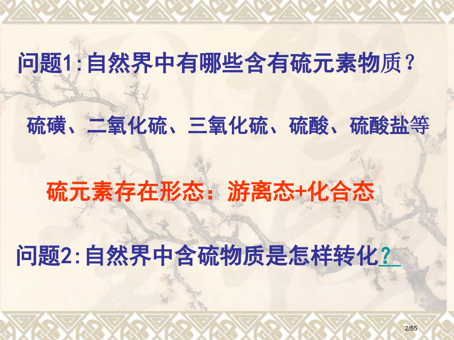 高中化学必修一硫的转化省公开课金奖全国赛课一等奖微课获奖课件.pptx_第2页