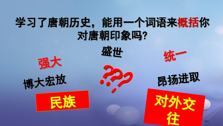 七年级历史下册第4课民族和睦与中外交流讲义省公开课一等奖新名师优质课获奖课件.pptx_第1页