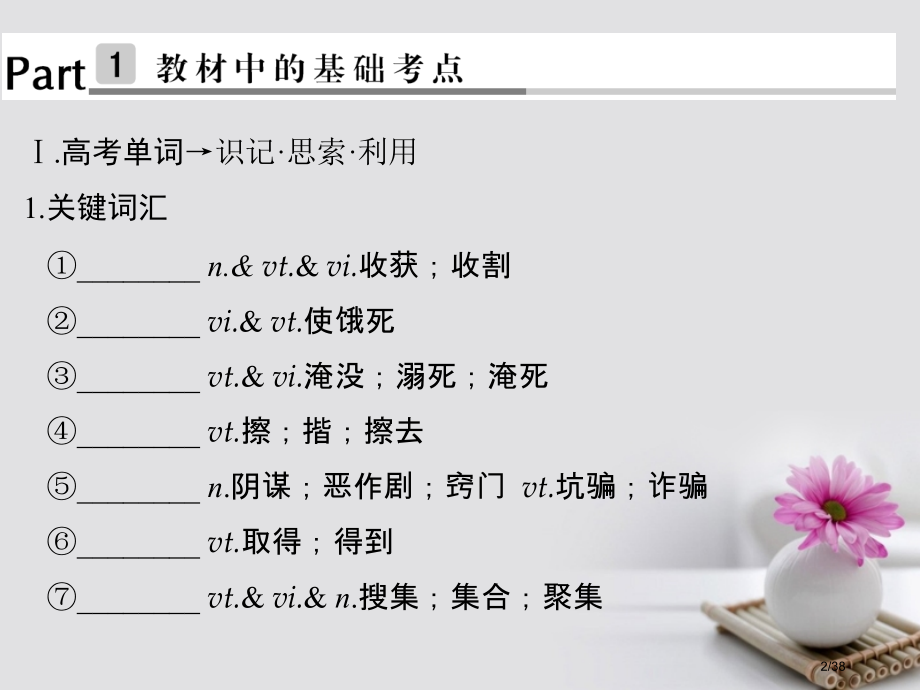 高考英语复习-第1部分-基础知识考点-Unit-1-Festivals-around-the-wor.pptx_第2页