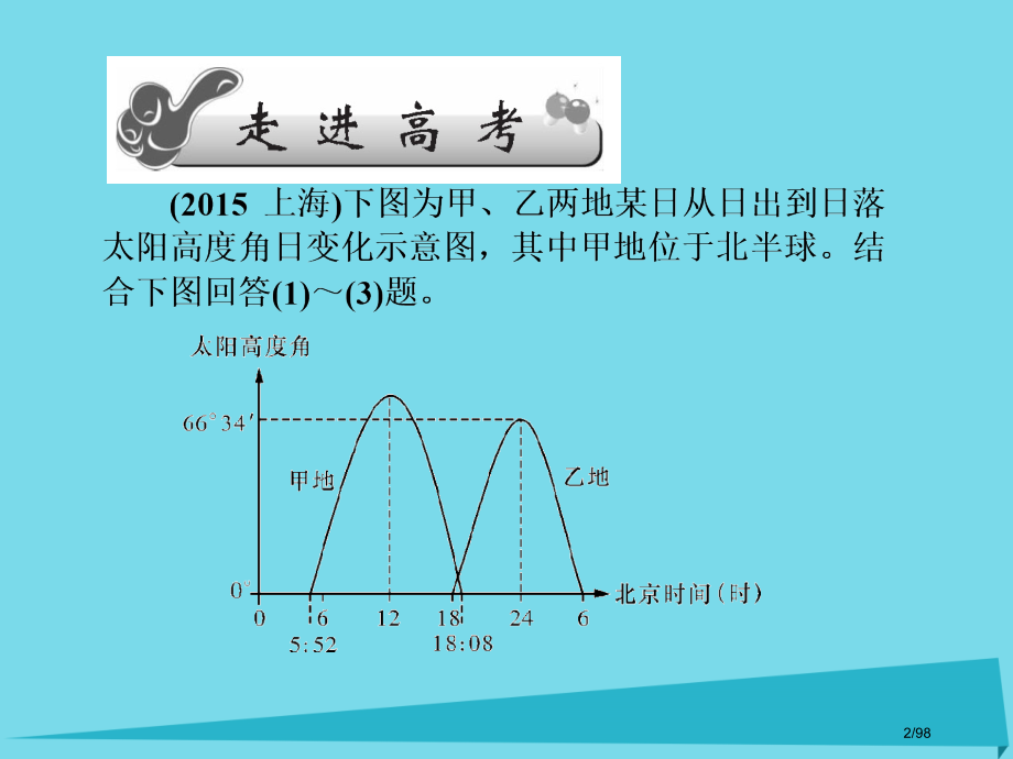 高三地理总复习第二单元宇宙中的地球第四讲地球公转省公开课一等奖新名师优质课获奖课件.pptx_第2页