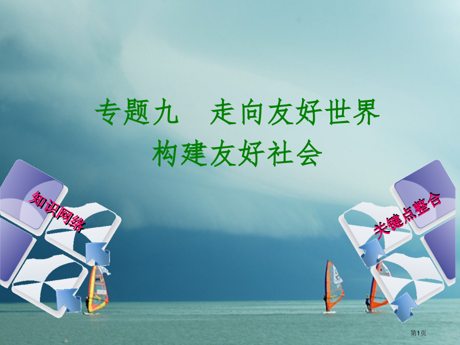 中考历史复习专题突破篇专题九走向和谐世界构建和谐社会省公开课一等奖百校联赛赛课微课获奖课件.pptx_第1页