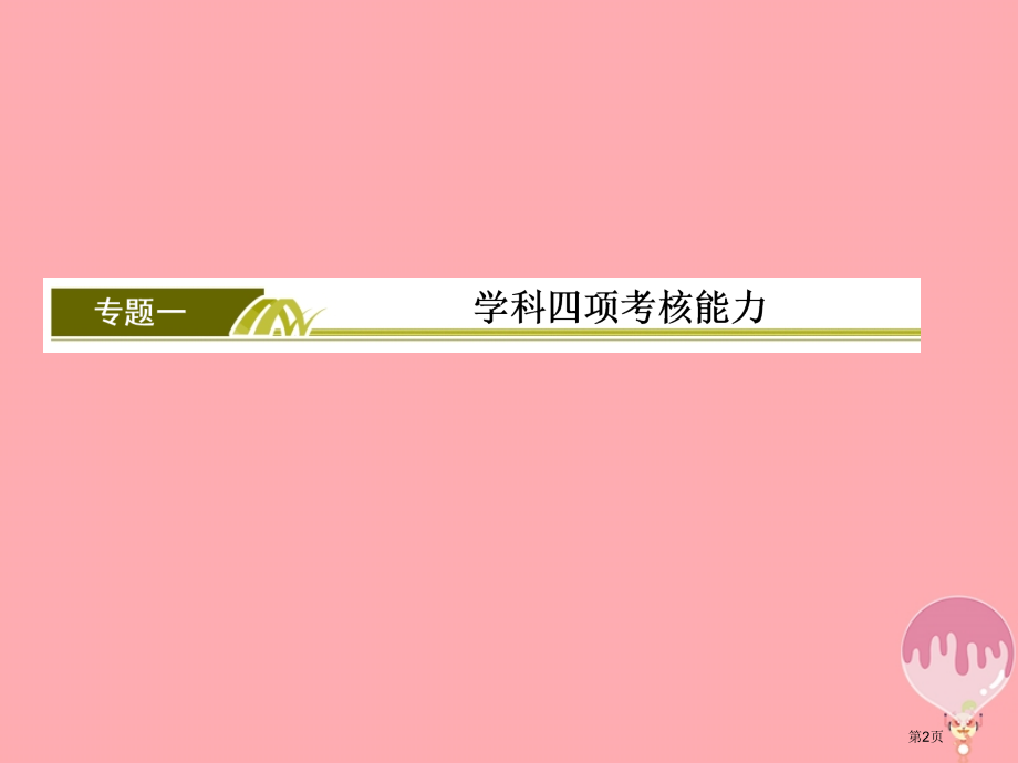 高考地理专题复习第一部分学科能力篇专题一学科四项考核能力1.1.3角度一描述地理事物的能力省公开课一.pptx_第2页