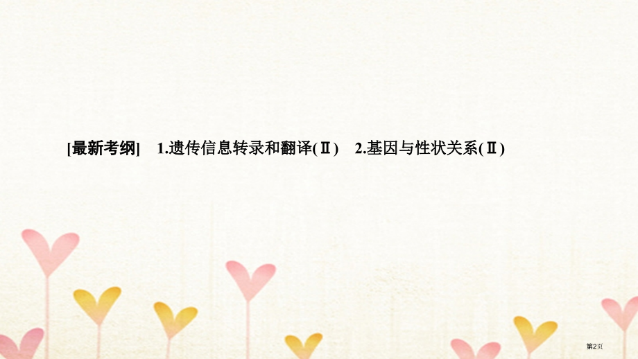 高考生物复习第2单元基因的本质与表达第3讲基因的表达全国公开课一等奖百校联赛示范课赛课特等奖课.pptx_第2页