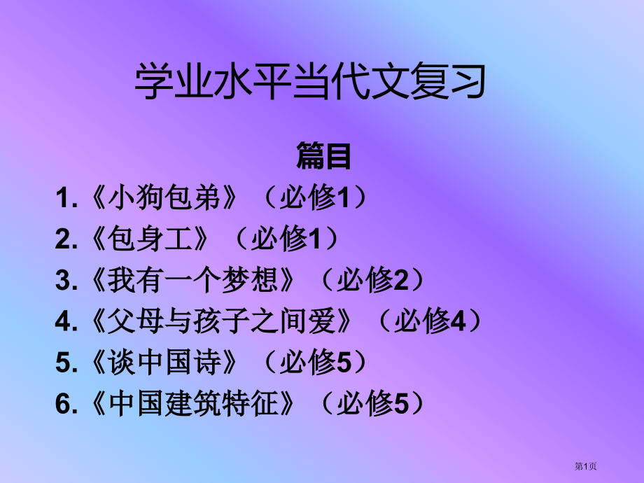 学业水平现代文复习市公开课特等奖市赛课微课一等奖课件.pptx_第1页
