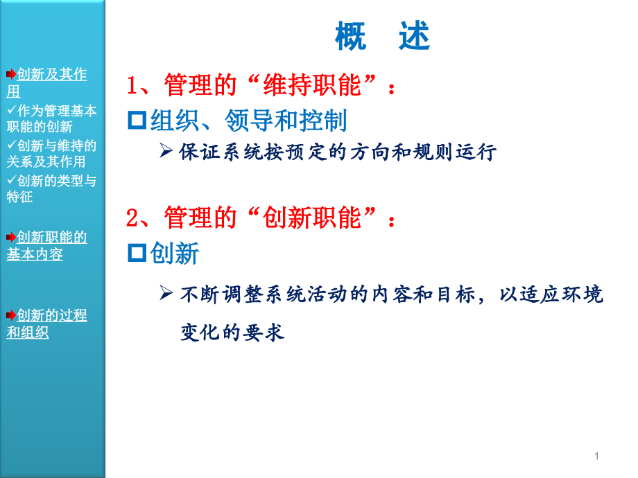 周三多管理学原理与方法第五版课件19管理的创新职能.ppt_第1页