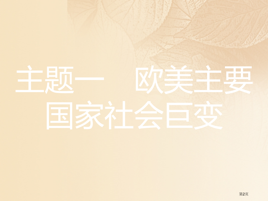 中考历史五世界近代史主题一欧美主要国家的社会巨变复习课件市赛课公开课一等奖省名师优质课获奖课件.pptx_第2页