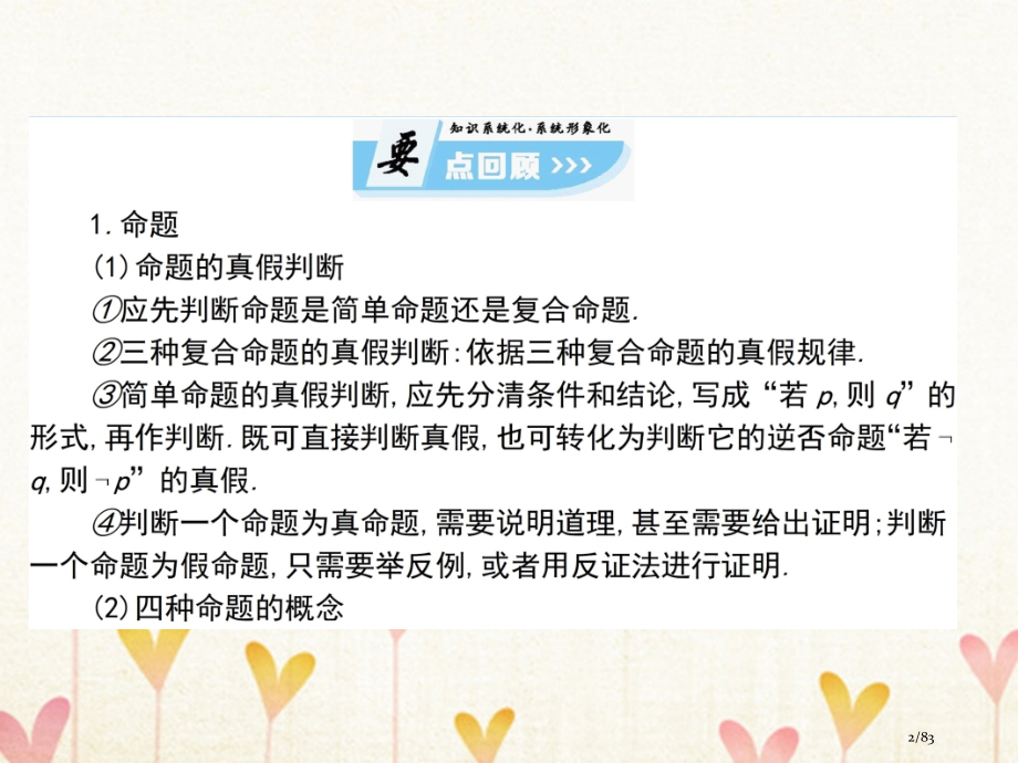 高中数学第一章常用逻辑用语章末小结省公开课一等奖新名师优质课获奖课件.pptx_第2页
