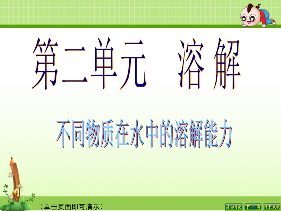 教科版四年级科学上册课件：不同物质在水中的溶解能力.ppt_第1页
