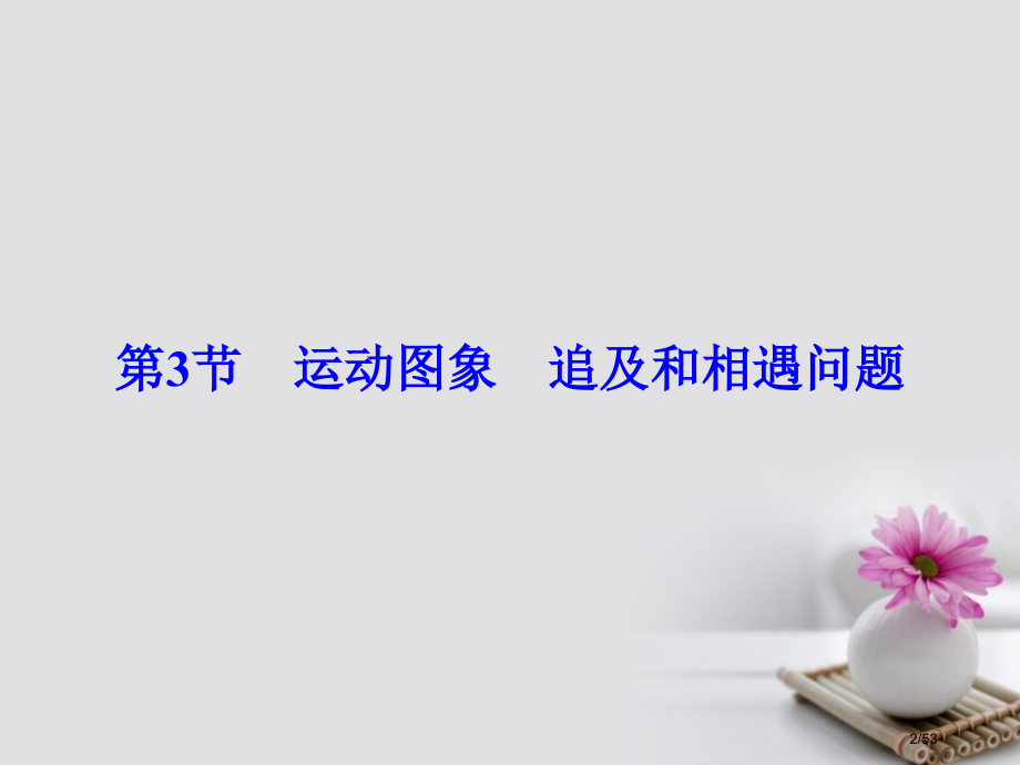 高考物理复习第1章运动的描述匀变速直线运动第3节运动图象追及和相遇问题材料市赛课公开课一等奖省名师优.pptx_第2页