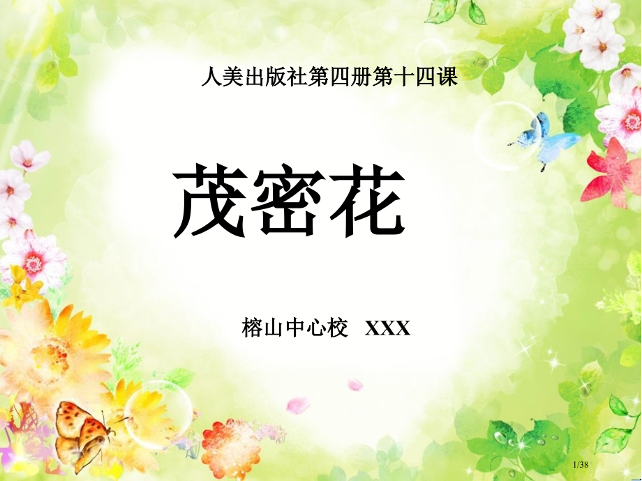 茂密的花说课稿.pptx_第1页