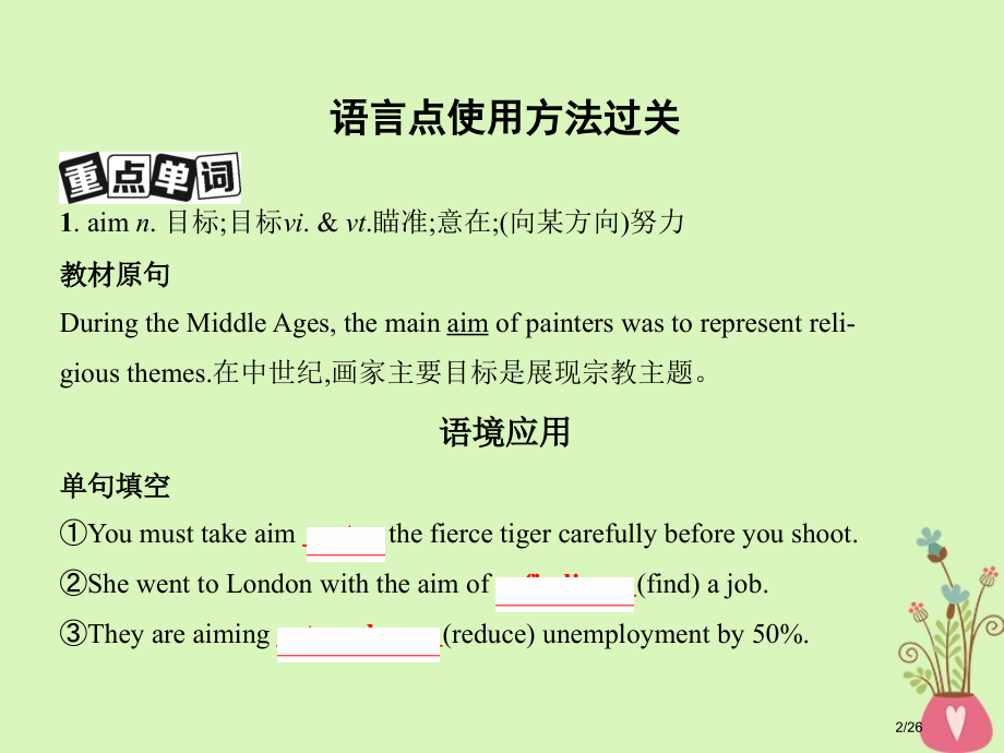 高考英语一轮复习-Unit-1-Art-市赛课公开课一等奖省名师优质课获奖课件.pptx_第2页