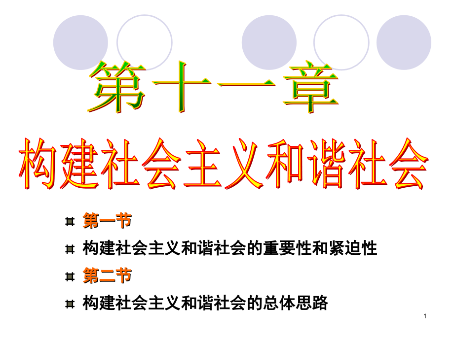 和谐社会(概论).ppt_第1页