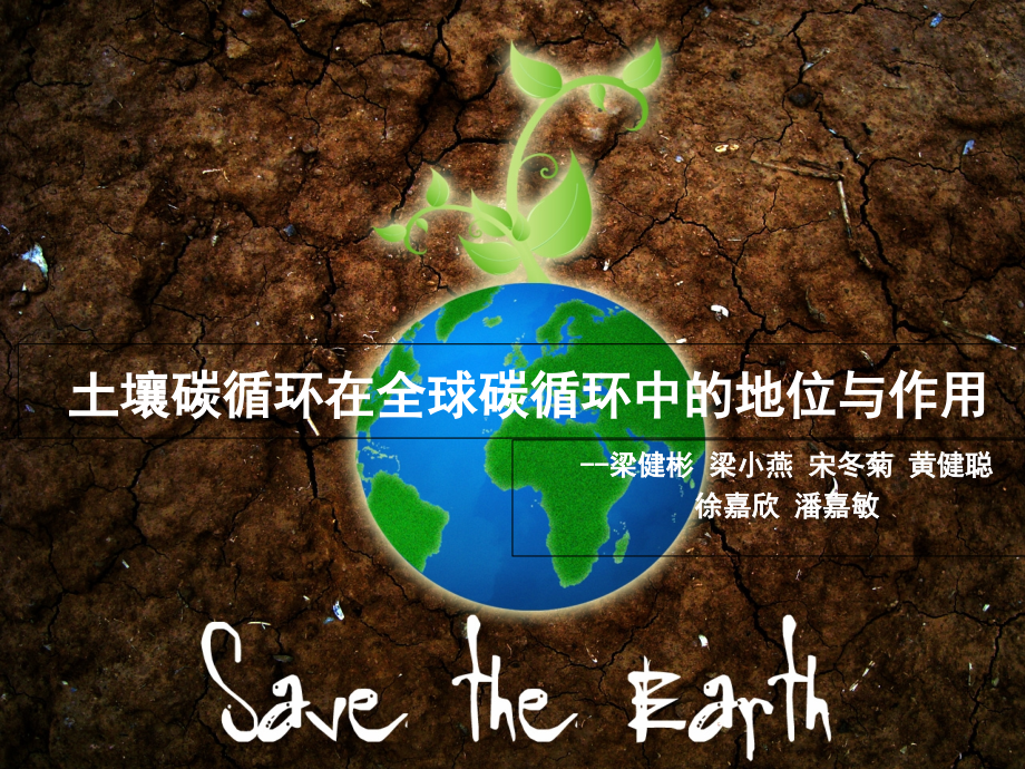 土壤碳循环在全球碳循环中的地位与作用.ppt_第1页