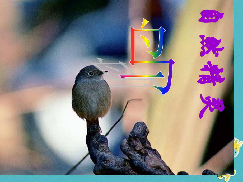 江苏省盐城市八年级语文下册专题鸟省公开课一等奖新名师优质课获奖课件.pptx_第1页