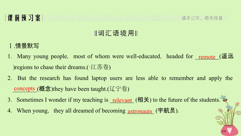 高考英语复习Unit4Sharing新人教版选修市赛课公开课一等奖省名师优质课获奖课件.pptx_第2页
