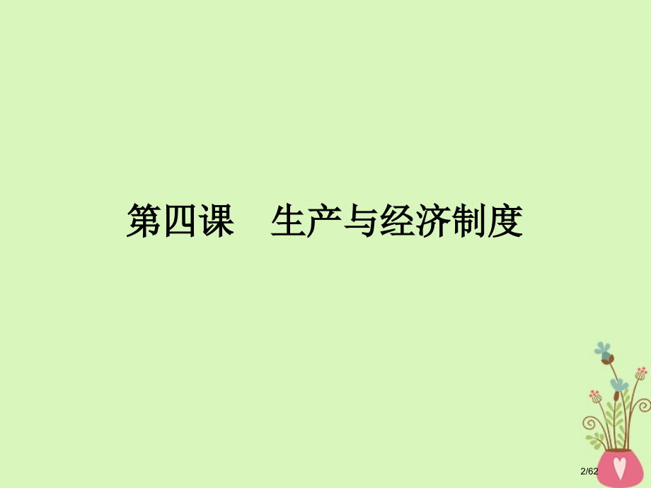 高考政治复习第二单元生产劳动与经营第4课生产与经济制度市赛课公开课一等奖省名师优质课获奖课件.pptx_第2页