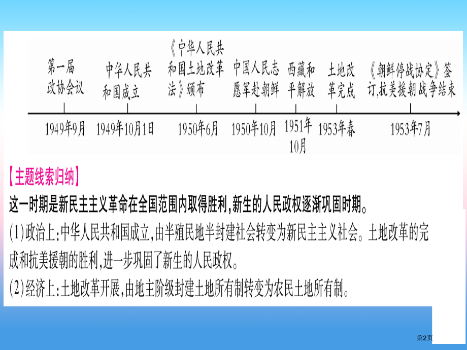 中考历史准点备考板块三中国现代史主题一中华人民共和国的成立市赛课公开课一等奖省名师优质课获奖PPT课.pptx_第2页