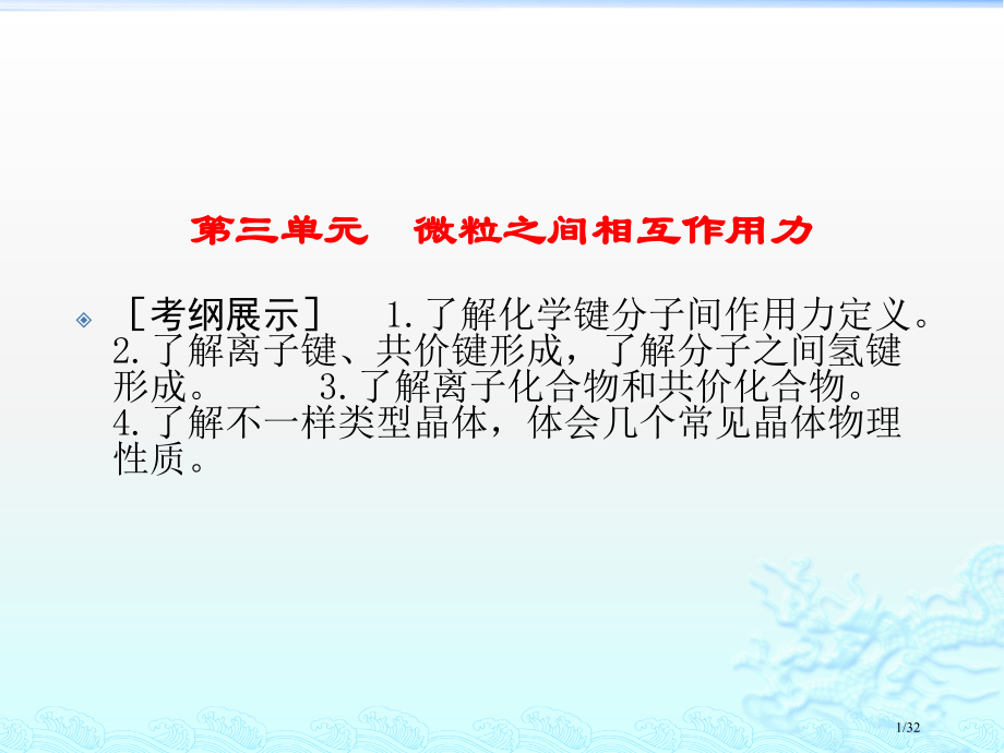 高考化学一轮复习配套微粒之间的相互作用力省公开课金奖全国赛课一等奖微课获奖PPT课件.pptx_第1页