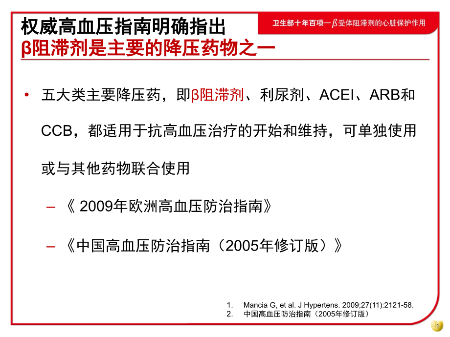 β受体阻滞剂在高血压治疗中的重要地位.ppt_第1页