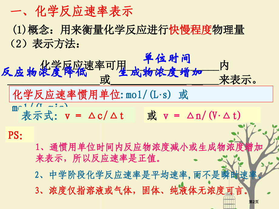 高中化学化学反应的方向限度与速率2.3.1化学反应速率9省公开课一等奖百校联赛赛课微课获奖PPT课件.pptx_第2页
