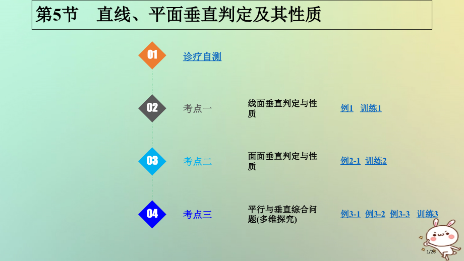 高考数学复习第八章立体几何初步第5课时直线平面垂直的判定及其性质理市赛课公开课一等奖省名师优质课获奖.pptx_第1页