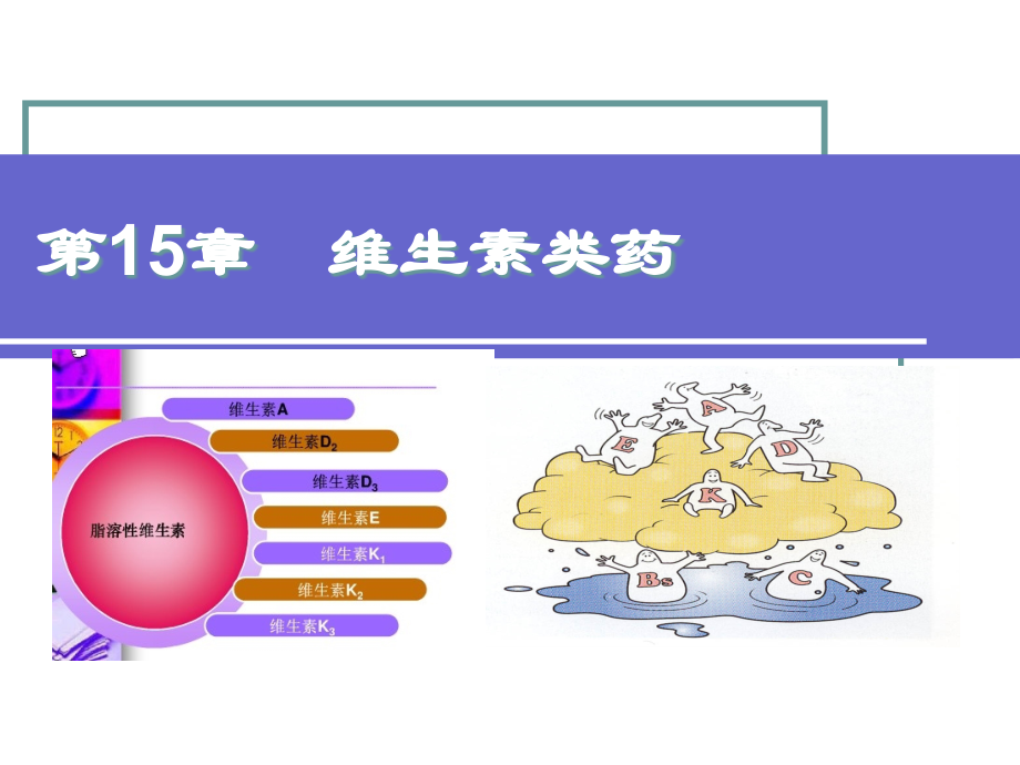 《药物化学基础(中职药剂专业)》第15章：维生素类药.ppt_第1页