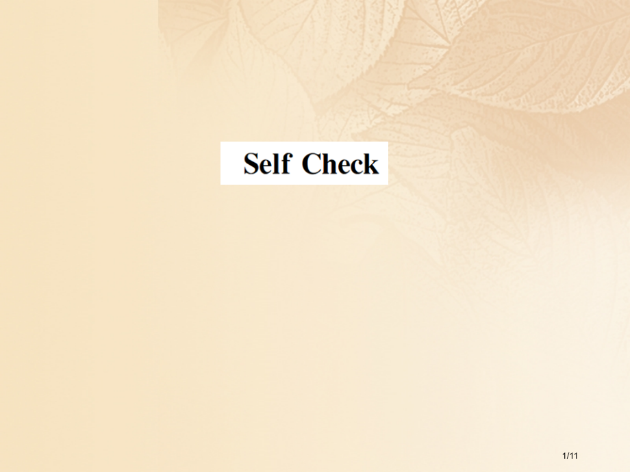 七年级英语上册-Unit-3-Is-this-your-pencil-Self-Check全国公开课.pptx_第1页