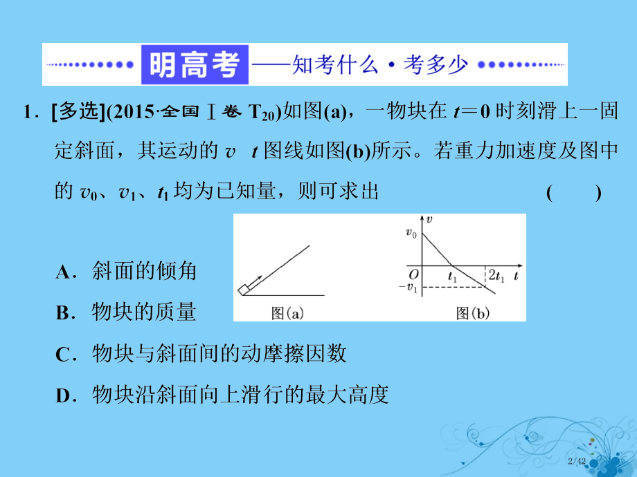 高考物理复习高考研究二十一聚焦选择题考法—物理图象市赛课公开课一等奖省名师优质课获奖PPT课件.pptx_第2页