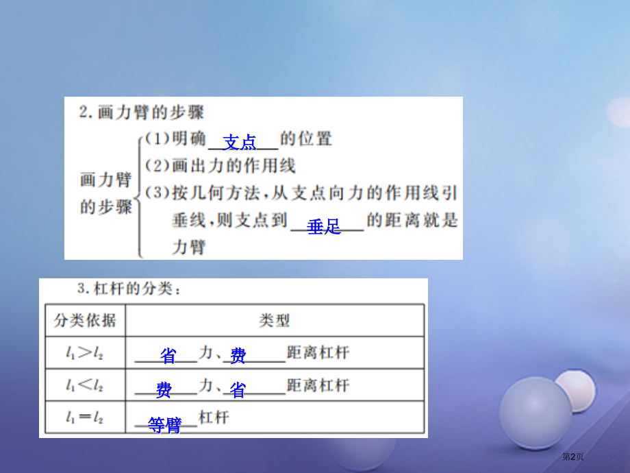 中考物理专题复习九简单机械和功市赛课公开课一等奖省名师优质课获奖PPT课件.pptx_第2页