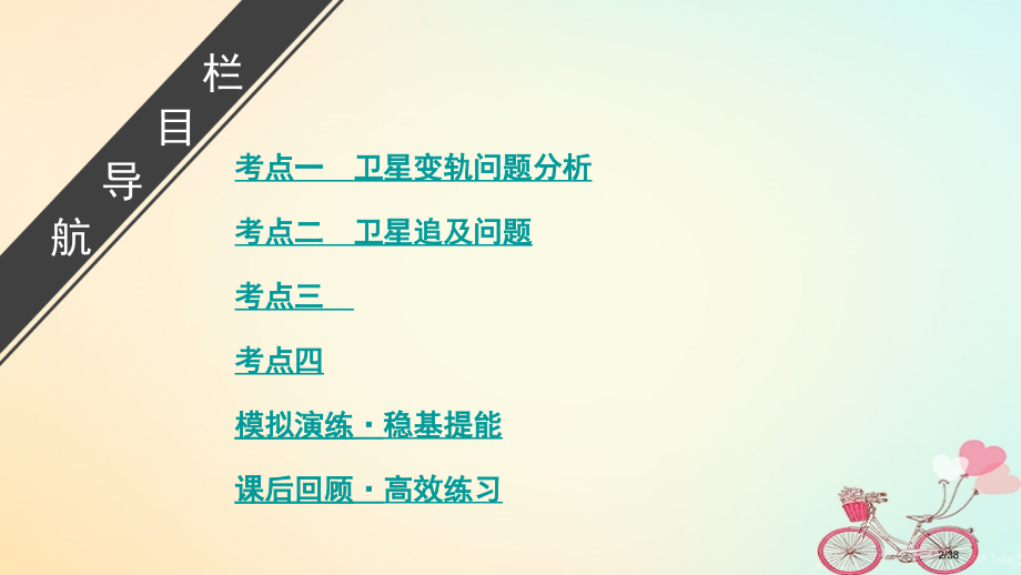高考物理复习微专题06卫星的变轨与追及问题多星模型市赛课公开课一等奖省名师优质课获奖PPT课件.pptx_第2页