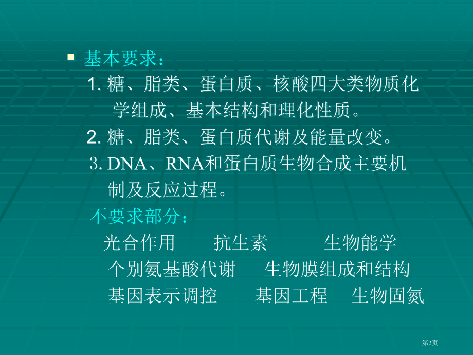 生物化学考前辅导省公开课一等奖全国示范课微课金奖PPT课件.pptx_第2页