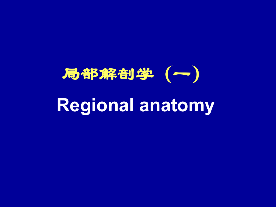 下肢局部解剖学-人体局解剖学--01.ppt_第1页