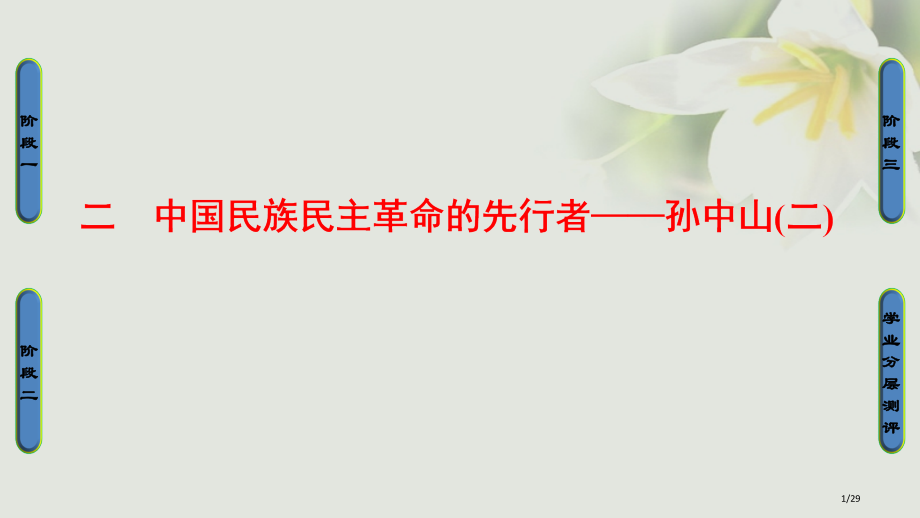 高中历史题4亚洲觉醒的先驱二中国民族民主革命的先行者孙中山PPT省公开课一等奖新名师优质课获奖PPT.pptx_第1页